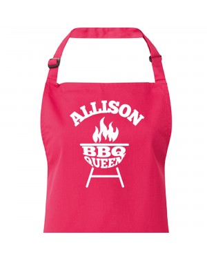 BBQ King Or Queen Design Personalised Colour  Quality Unisex Apron BBQ King Or Queen Design Personalised Colour  Quality Unisex Apron