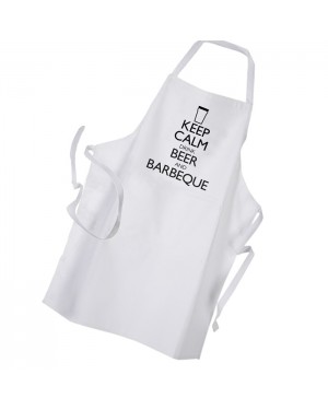 Keep Calm Drink Beer & BBQ Personalised Apron Black Or White Keep Calm Drink Beer & BBQ Personalised Apron Black Or White