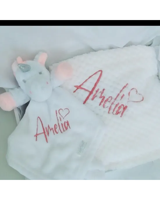 Personalised Embroidered Super Soft Waffle Blanket, Personalised Embroidered Comforter New Born Baby Boy, Baby Girl Blanket, New Baby Gift  Personalised Embroidered Super Soft Waffle Blanket, Personalised Embroidered Comforter New Born Baby Boy, Baby Girl Blanket, New Baby Gift