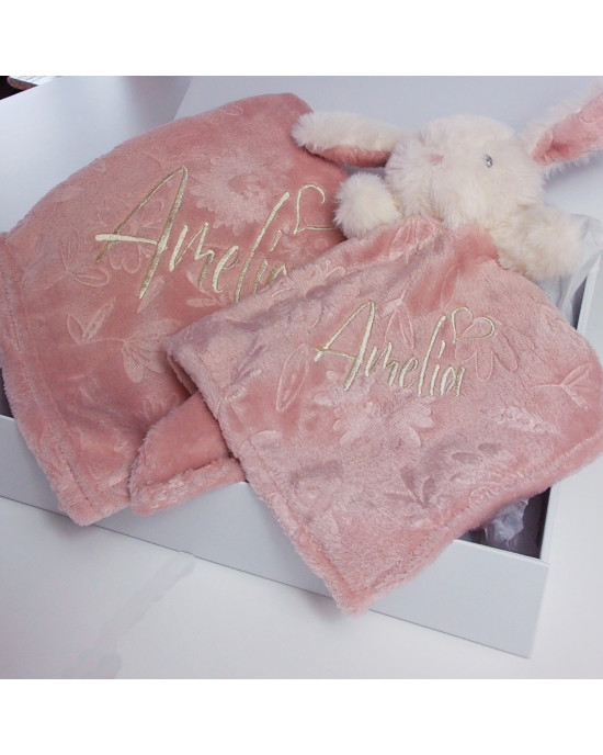 Personalised Embroidered New Baby Gift Set, Super Soft Embossed Blanket, optional Matching Comforter, New Baby Gift Set Personalised Embroidered New Baby Gift Set, Super Soft Embossed Blanket, optional Matching Comforter, New Baby Gift Set