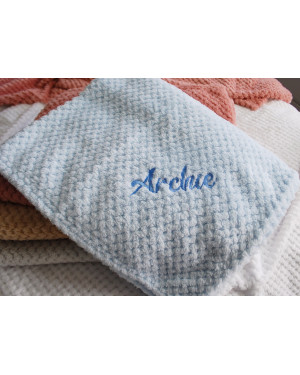 Personalised Embroidered Super Soft Waffle wrap, Choice of fonts & Thread Colours New Born Baby Boy, Baby Girl Blanket, New Baby Gift Personalised Embroidered Super Soft Waffle wrap, Choice of fonts & Thread Colours New Born Baby Boy, Baby Girl Blanket, New Baby Gift