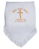 Embroidered Traditional Baby Shawl, Personalised Christening Shawl, Baptism Shawl, Naming Day shawl 2 Colour Cross