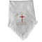 Embroidered Traditional Baby Shawl, Personalised Christening Shawl, Baptism Shawl, Naming Day shawl 2 Colour Cross