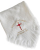Embroidered Traditional Baby Shawl, Personalised Christening Shawl, Baptism Shawl, Naming Day shawl 2 Colour Cross