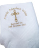 Pretty Embroidered Traditional Baby Shawl, Personalised Christening Shawl, Baptism Shawl, Naming Day shawl
