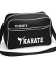 Personalised Ladies Karate Retro Sports Bag. Black With White Or White With Black Colours.