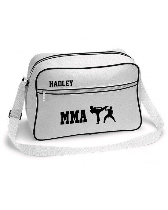 Personalised MMA / Karate Sports Bag. Black With White Or White With Black.