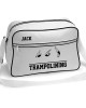 Trampoline Bag Retro Sports Bag. Black With White Trim Or White With Black Trim Colours.