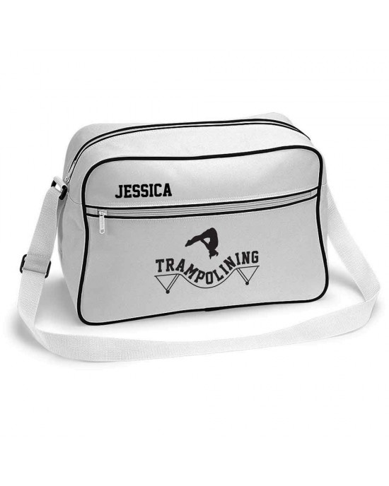 Trampoline Bag Retro Sports Bag. Black With White Or White With Black Colours.
