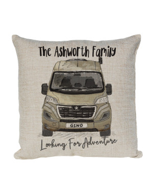 Personalised Autotrail Camper Van Motor Home Cushion, Choice of Colours Personalised Autotrail Camper Van Motor Home Cushion, Choice of Colours