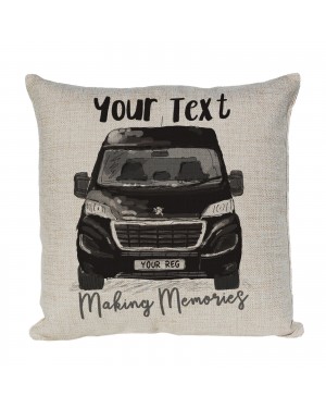 Personalised Peugeot Boxer Camper Van Cushion, Choice of Colours Personalised Peugeot Boxer Camper Van Cushion, Choice of Colours