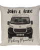 Personalised Peugeot Boxer Camper Van Cushion, Choice of Colours