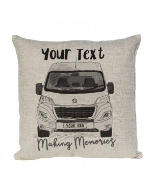 Personalised Peugeot Boxer Camper Van Cushion, Choice of Colours Personalised Peugeot Boxer Camper Van Cushion, Choice of Colours