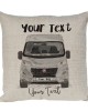 Personalised Fiat Ducato Camper Van Cushion, Choice of Colours