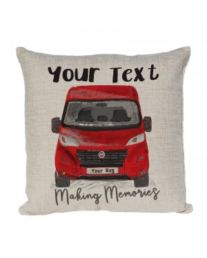 Personalised Fiat Ducato Camper Van Cushion, Motor Home Cushion Choice of Colours Personalised Fiat Ducato Camper Van Cushion, Motor Home Cushion Choice of Colours