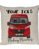 Personalised Fiat Ducato Camper Van Cushion, Choice of Colours