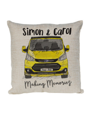 Personalised New Transit Custom Camper Van Cushion Panel Van Cushion, Choice of Colours