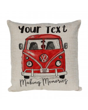 Personalised Linen cushion Personalised Camper Van Bus V-DUB  Personalised Linen cushion Personalised Camper Van Bus V-DUB