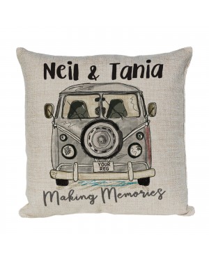 Personalised Linen cushion Bus V-DUB Personalised Vintage Camper Van Personalised Linen cushion Bus V-DUB Personalised Vintage Camper Van