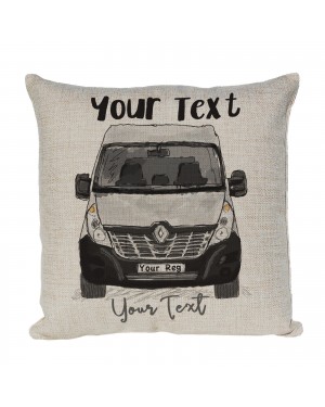 Personalised Camper Van Cushion, Renault Master Camper Choice of Colours Personalised Camper Van Cushion, Renault Master Camper Choice of Colours