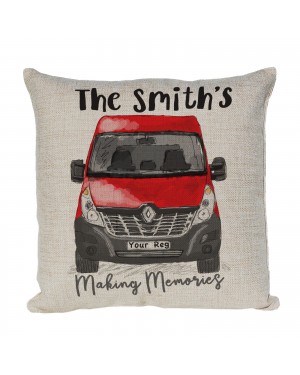 Personalised Camper Van Cushion, Renault Master Camper Choice of Colours Personalised Camper Van Cushion, Renault Master Camper Choice of Colours