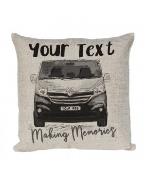Personalised Camper Van Cushion, Renault Traffic Camper Choice of Colours Personalised Camper Van Cushion, Renault Traffic Camper Choice of Colours