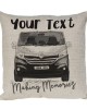 Personalised Camper Van Cushion, Renault Traffic Camper Choice of Colours