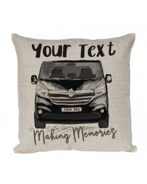 Personalised Camper Van Cushion, Renault Traffic Camper Choice of Colours Personalised Camper Van Cushion, Renault Traffic Camper Choice of Colours