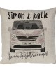 Personalised Camper Van Cushion, Renault Traffic Camper Choice of Colours
