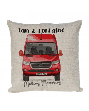 Personalised Mercedes Sprinter Camper Van Cushion, Choice of Colours Personalised Mercedes Sprinter Camper Van Cushion, Choice of Colours