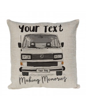 Personalised T2 Camper Van Cushion, Choice of Colours Personalised T2 Camper Van Cushion, Choice of Colours