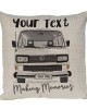 Personalised T2 VW Camper Van Cushion, Choice of Colours