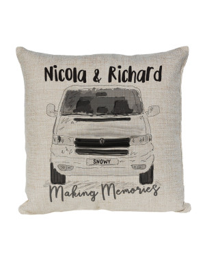 Personalised T4 Camper Van Cushion, Panel Van Cushion, Camper Van Cushion, Choice of Colours Personalised T4 Camper Van Cushion, Panel Van Cushion, Camper Van Cushion, Choice of Colours
