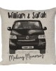 Personalised T5 Camper Van Cushion, Choice of Colours