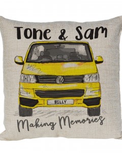 Personalised T5 Camper Van Cushion, Choice of Colours