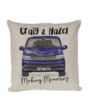 Personalised T6 Camper Van Cushion, Panel Van Cushion, Camper Van Cushion, Choice of Colours Personalised T6 Camper Van Cushion, Panel Van Cushion, Camper Van Cushion, Choice of Colours