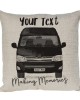Personalised Camper Van Cushion, Toyota Hiace Camper Choice of Colours