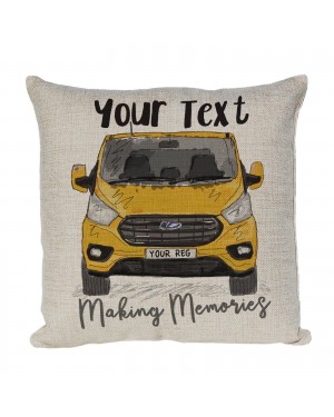 Personalised Ford Transit Custom Camper Van Cushion, Choice of Colours