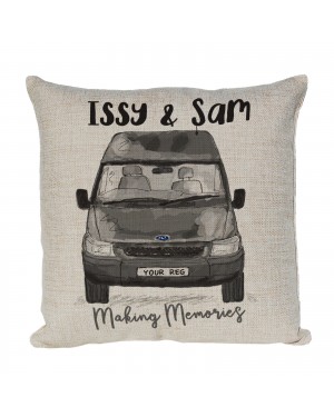 Personalised Ford Transit Camper Van Cushion, Choice of Colours Personalised Ford Transit Camper Van Cushion, Choice of Colours