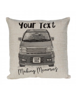 Personalised Linen cushion Personalised Camper Nissan Elgrand Personalised Linen cushion Personalised Camper Nissan Elgrand