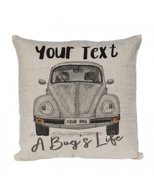 Personalised Beetle Vintage Car Cushion. Rubber Bumper. Colour Options For Car Personalised Beetle Vintage Car Cushion. Rubber Bumper. Colour Options For Car