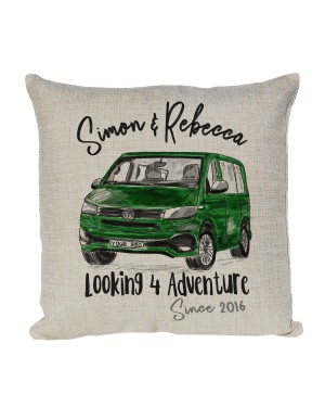 Personalised Camper Van Transporter T6  Cushion Design in colours Personalised Camper Van Transporter T6  Cushion Design in colours
