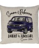Personalised Camper Van Transporter T6  Cushion Design in colours