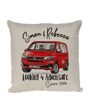 Personalised Camper Van Transporter T6  Cushion Design in colours Personalised Camper Van Transporter T6  Cushion Design in colours