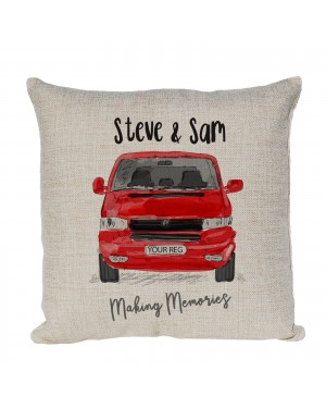 Personalised Camper Van Cushion, Choice of Colours Personalised Camper Van Cushion, Choice of Colours