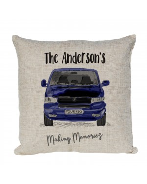 Personalised Camper Van Cushion, Choice of Colours Personalised Camper Van Cushion, Choice of Colours