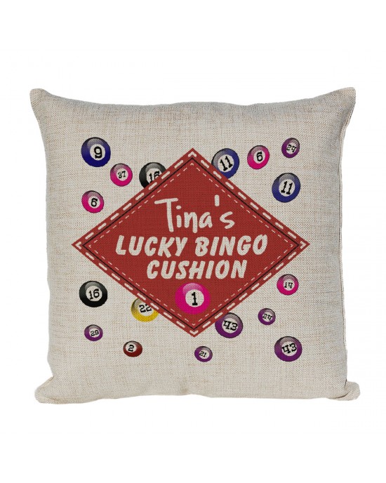 Personalised Lucky Bingo Cushion, bring Some Luck To Your Bingo