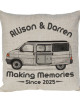 Personalised T4 Camper Van Cushion, Motor home cushion Hand Drawn Camper. Re-coloured To Your Van