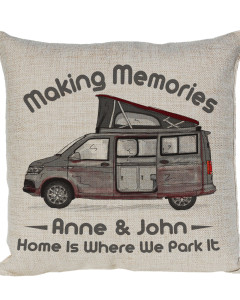 Personalised T5 / T6 Camper Van Cushion, Motor home cushion Hand Drawn Camper. Re-coloured To Your Van