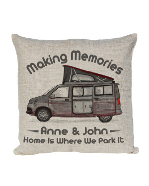 Personalised T5 / T6 Camper Van Cushion, Motor home cushion Hand Drawn Camper. Re-coloured To Your Van Personalised T5 / T6 Camper Van Cushion, Motor home cushion Hand Drawn Camper. Re-coloured To Your Van